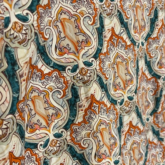 Carven Cropped Patterned Long Sleeve Top Shirt Maximalist Women’s - Picture 3 of 8